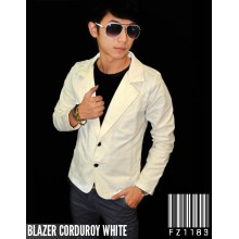 Blazer Corduroy White