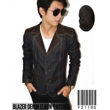 Blazer Denim Elbow Patches