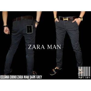Celana ZARA MAN Chino Dark Grey
