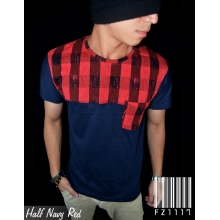 Half Navy Red