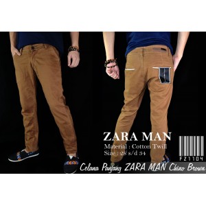 Celana ZARA MAN Chino Brown