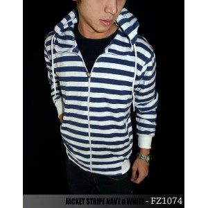 Jacket Stripe Navy n White