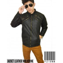 Jacket Leather Wolverine Black