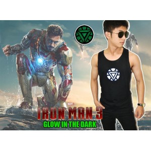 Tank Top Iron man Triangle Arc Reactor - Glow in the da
