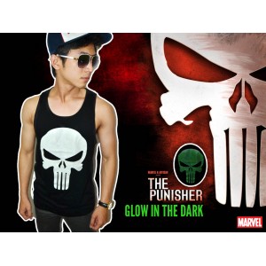 Tank Top Punisher - Glow in the dark - SUPERHERO T-SHIR