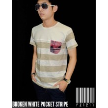 Broken White Pocket Stripe