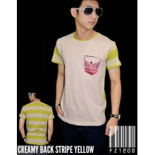 Creamy Back Stripe Yellow