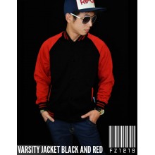 Jacket Varsity Black and Red