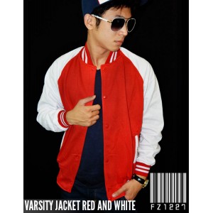 Jacket Varsity Red and White