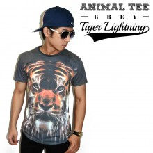Animal Tee Tiger Lightning