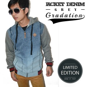 Jacket Hoodie Denim Gradation *Limited Edition