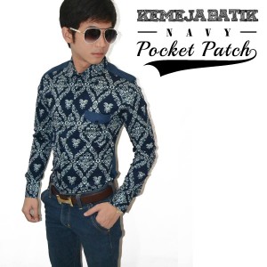 Kemeja Batik Pocket Patch