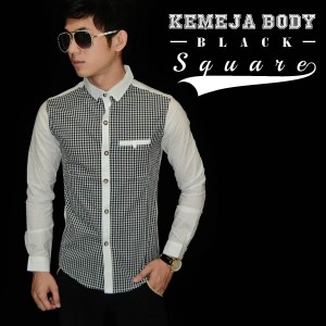 Kemeja Body Square Black