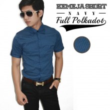 Kemeja Short Full Polka Dot