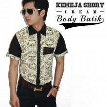 Kemeja Body Batik Cream