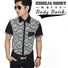 Kemeja Body Batik White