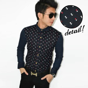 Kemeja Body Alternating Triangle