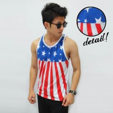 Mens Tank Top Star Vector - Fitness Clothing