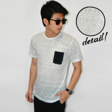 Transparent Tribal Tee White