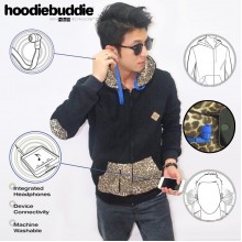 Hoodiebuddie Leopard Elbow with Earphone