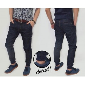 Joggers Pants Denim Dark Indigo