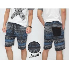 Sweat Shorts Faded Tribal Black