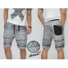 Sweat Shorts Faded Tribal Soft Grey