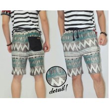 Sweat Shorts Navajo Tribal Green