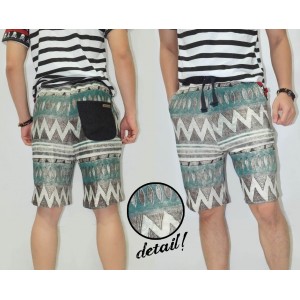 Sweat Shorts Navajo Tribal Green