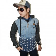 Jacket Denim Hoodie Bottom Stars
