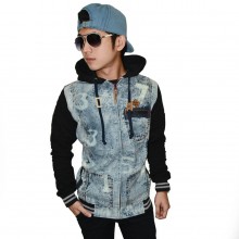Jacket Denim Hoodie Number