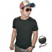 Short Polkadot Suede Patch