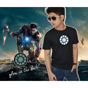 IRON MAN Circle Arc Reactor - GLOW IN THE DARK - SUPERH