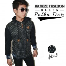 Jacket Fashion Polkadot Black