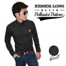 Kemeja Long Polkadot Pattern