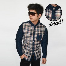 Kemeja Darkron Square Sleeve Suede - Winter Collection