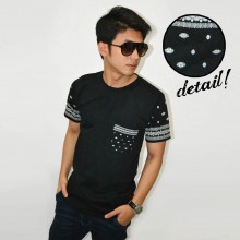 Black Indian Batik Pocket