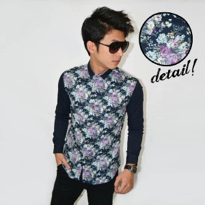 Kemeja Big Flower Printing