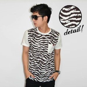 Zebra Skin Pattern Tee