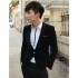 Blazer Fashion Black Velvet