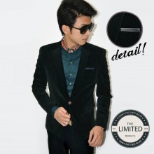 Blazer Fashion Black Velvet