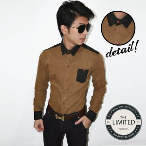 Long Shirt Brown Linen Silk