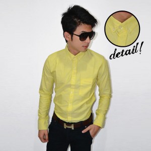 Plain Oxford Shirt Yellow