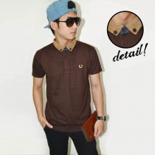 Polo Suede Neck Brown