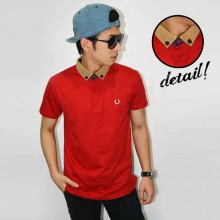 Polo Suede Neck Red