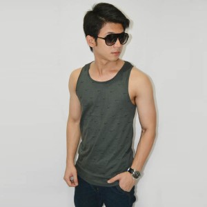 Tank Top Just Do It Pattern Grey