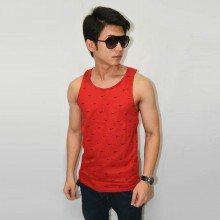 Tank Top Just Do It Pattern Red