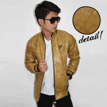 Jacket Varsity Leather Snake Skin