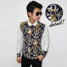 Kemeja Athena Flower Chain