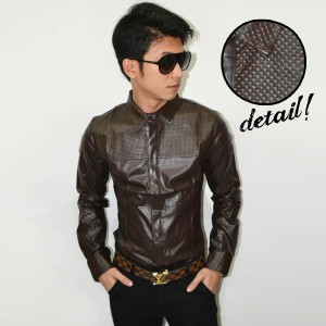Kemeja Rocker Leather Brown